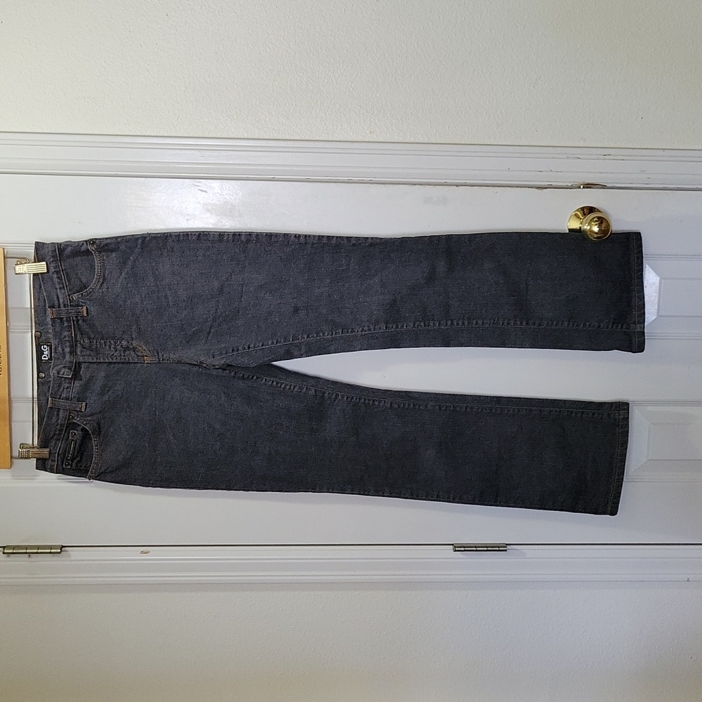 Washed Never Worn D&C DOLCE & GABBANA Gray Jeans Italian 31 Waist 30" Inseam 28"